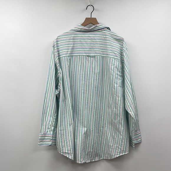 NWOT Aerie Boyfriend Fave Striped Oversized Button-Up Long Sleeve Shirt XXL - Picture 4 of 9